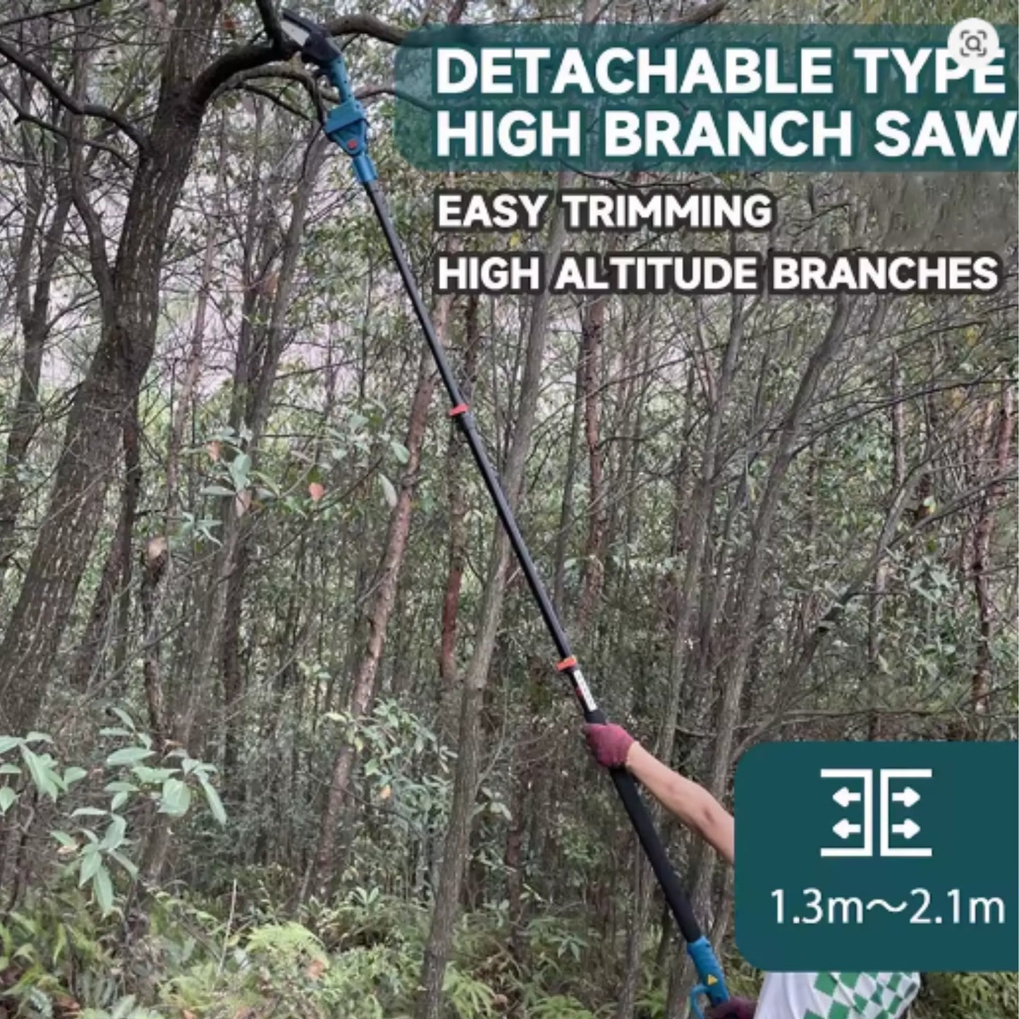 Sawven H92 Pro - 2-in-1 Cordless Telescopic Pole Chainsaw & Chainsaw (6 inch) + FREE Battery + Charger