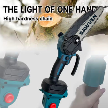 Sawven H92 Pro - 2-in-1 Cordless Telescopic Pole Chainsaw & Chainsaw (6 inch) + FREE Battery + Charger